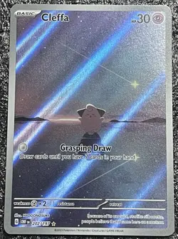 Cleffa 202/197 SV03: Obsidian Flames Illustration Rare Holo Pokemon Tcg Card IR - Image 1