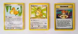 9 Mixed Pokemon Card Lot w/3 Holos - 1999-2004 - Image 3