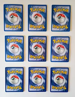 9 Mixed Pokemon Card Lot w/3 Holos - 1999-2004 - Image 5