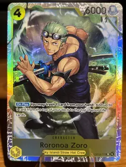Roronoa Zoro SR OP15-113 ENGLISH ONE PIECE Card Adventure on KAMI’s Island OP15 - Image 1