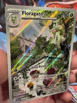 Pokemon Floragato 197/193 Illustration Rare Holo Paldea Evolved Card Mint - Image 2