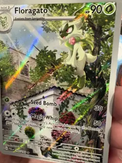 Pokemon Floragato 197/193 Illustration Rare Holo Paldea Evolved Card Mint - Image 3