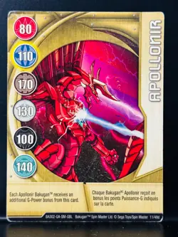 Bakugan Card - Apollonir - Gold Gate Card - BA302 - 11/48d - 2008 - Image 1
