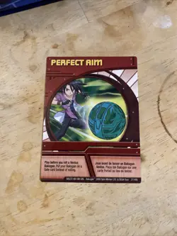 Bakugan Series 3 - 27/48B Red Ability Card - Perfect Aim - Image 1