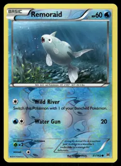 Pokemon Cards Remoraid 31/162 Reverse Holo BREAKthrough XY NM - Image 1