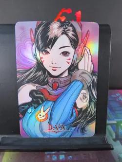 D.Va Overwatch Art Card Rare Holo Collectible Video Game Character CCG NM - Image 1