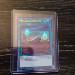 YuGiOh! - Malefic Selector DUOV-EN045 Ultra Rare 1st Edition Near Mint - Image 1