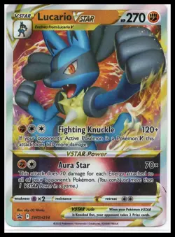 SWSH: Sword & Shield Promo Cards #SWSH214 Lucario VSTAR Pokemon TCG - Image 1