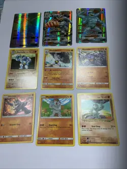 Pokemon Machop/Machoke/Machamp GX Evolution Lot – 9 Cards – Holo Rare – NM - Image 1