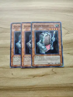 Yu-Gi-Oh! - Golem Sentry 3X - Complete Playset Of Cards - Image 1