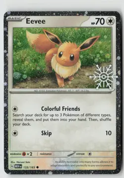 Eevee (Holiday Calendar) 133/165 - Miscellaneous Cards & Products Holo - PTCG - Image 1