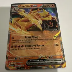 Pokemon Charizard ex Double Rare EX Holo 330 HP 006/165 SV151 Card - Image 1