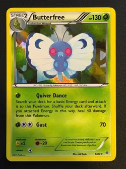 POKEMON CARD Butterfree Generations 5/83 Holo Near Mint Free P&P - Image 1