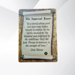 LO5R The Imperial Favor Jade Series Promo Card Legend of The Five Rings - Image 1