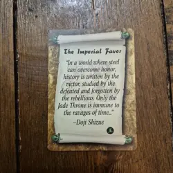 LO5R The Imperial Favor Jade Series Promo Card Legend of The Five Rings - Image 2