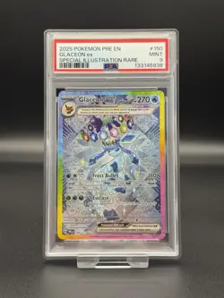 Glaceon Ex 150/131 PSA 9 Prismatic Evolutions Pokemon Card - Image 1