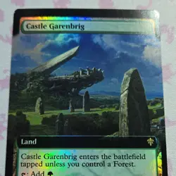 Magic: The Gathering Castle Garenbrig ELD Rare Foil Extended Art Land 388 2019 - Image 2