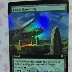 Magic: The Gathering Castle Garenbrig ELD Rare Foil Extended Art Land 388 2019 - Image 3