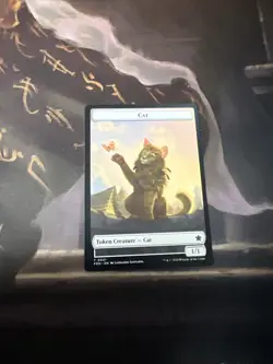 x1 Cat / Cat (1/2) FDN Foundations MTG DOUBLE SIDED TOKEN 1x - Image 1