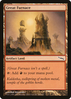 Great Furnace #282 (MP) Mirrodin MRD Magic MTG - Image 1
