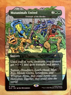MTG Borderless Mutanimals United - Triumph of the Hordes Secret Lair: X TMNT!! - Image 1