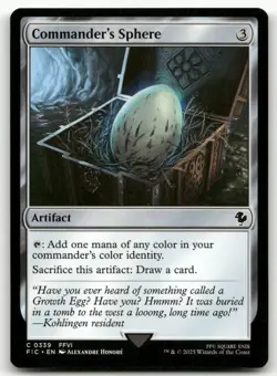 Commander's Sphere #339 (NM) Final Fantasy FIC Magic MTG - Image 1