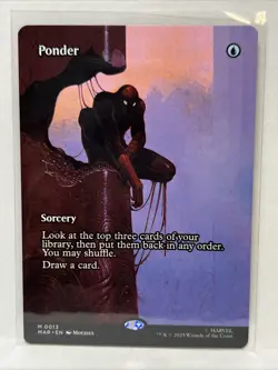 Ponder (Borderless) MTG Spider Man - Regular NM - Image 1