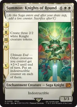 Foil - Summon: Knights of Round - 36 / NM / English MTG - Image 1