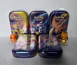 Complete Set of 5 SEALED Pokemon Kanto Power Mini Tins - 2019 Art Cards NEW - Image 1
