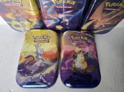 Complete Set of 5 SEALED Pokemon Kanto Power Mini Tins - 2019 Art Cards NEW - Image 3