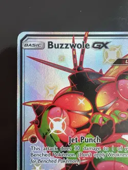 Pokemon Buzzwole GX Shiny Holo Rare Holo Hidden Fates: Shiny Vault SV68/SV94 - Image 2