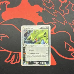Pokemon Tyranitar EX Ultra Rare Holo POP Series 1 017/017 150 HP Stage 2 - Image 1
