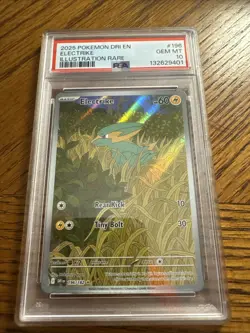 2025 Pokemon Dri En Electrike Illustration Rare #196 Graded Psa 10 - Image 2