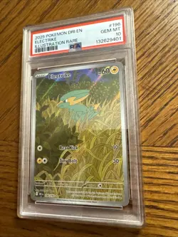 2025 Pokemon Dri En Electrike Illustration Rare #196 Graded Psa 10 - Image 4