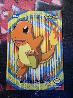 2000 Topps Pokemon TV Charmander #04 Stick-Ons Sticker 10 of 10 - Image 1