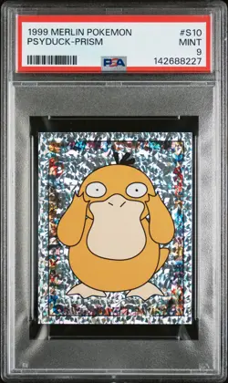 1999 MERLIN POKEMON #S10 PSYDUCK-PRISM PSA 9 - Image 1