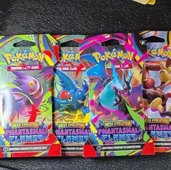 Sealed Pokemon TCG Mega Evolution Phantasmal Flames Sleeved Booster Pack 4 New! - Image 2