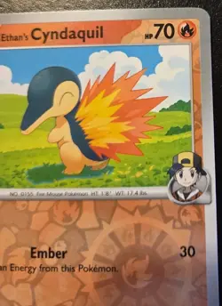 Ethan's Cyndaquil 032/182 Reverse Holo Common Destined Rivals Pokemon TCG - Image 3