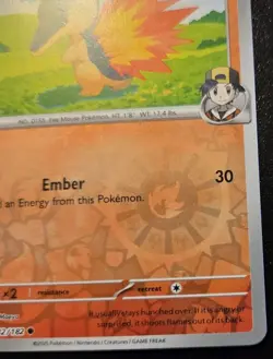 Ethan's Cyndaquil 032/182 Reverse Holo Common Destined Rivals Pokemon TCG - Image 5