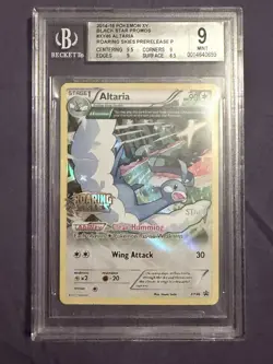 Pokemon TCG Altaria XY46 Roaring Skies Staff Prerelease Half Art Promo BGS 9 - Image 1
