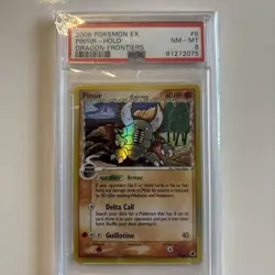 2006 POKEMON EX DRAGON FRONTIERS #9 PINSIR-HOLO PSA 8 - Image 1