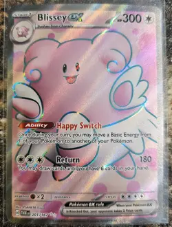 Pokemon 2024 Twilight Masquerade Blissey Ex 201 NM or better - Image 1