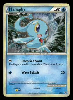 Manaphy 3/95 Holo Rare Pokemon Unleashed - Image 1
