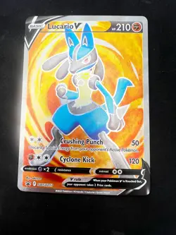 Lucario V SWSH213 Promo SWSH Black Star Pokemon Near Mint - Image 3