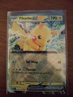 2025 Prismatic Evolutions Pikachu EX POKEMON #28/131 DOUBLE RARE - Image 1