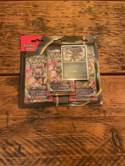 Pokemon TCG Phantasmal Flames 3 Pack Blister Sealed - Image 1