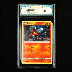 TQG 9.5 MINT+ 2016 Pokemon ENG Litten 24/149 C - Image 2