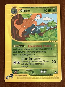Gloom 49/147 Non Holo Aquapolis E-Reader Pokemon TCG - Image 1