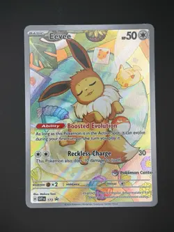 Eevee 173 Promo Prismatic Evolutions Pokemon Center Exclusive Black Star NM - Image 1