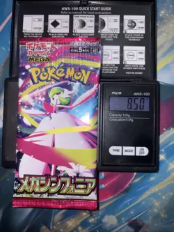 Heavy 8.50g Pokemon Sealed Mega Symphonia Japanese Booster Pack - Image 1